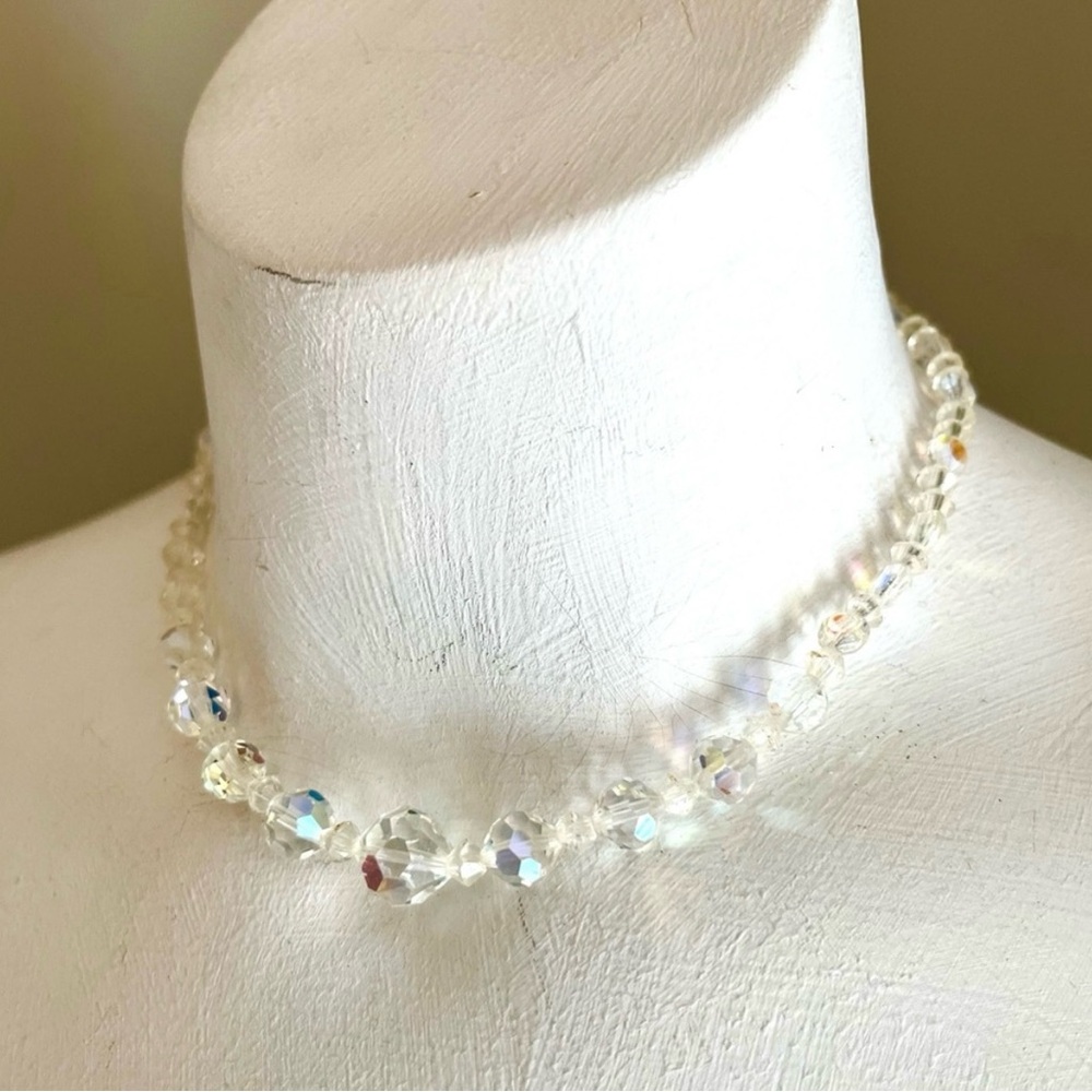 Vintage 50s Aurora Borealis Crystal Choker